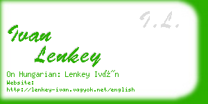 ivan lenkey business card